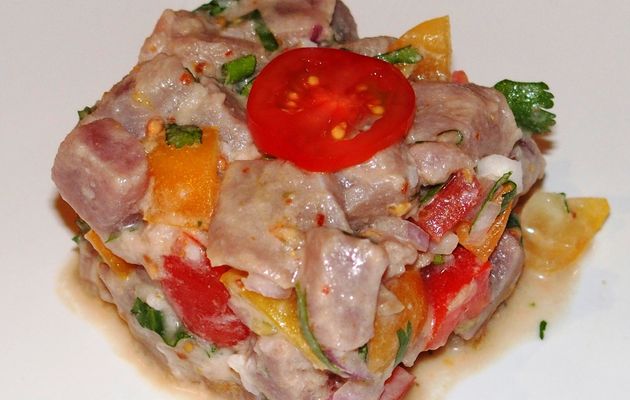 Tartare de thon exotique