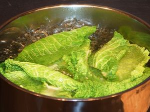 Feuilles de chou farcies