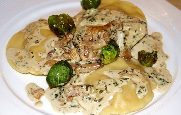 Ravioles d'automne à la courge et ricotta