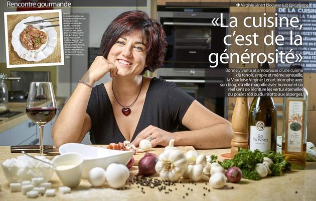 Portrait gourmand dans le magazine Al Dente