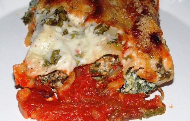 Cannelloni aux épinards et ricotta