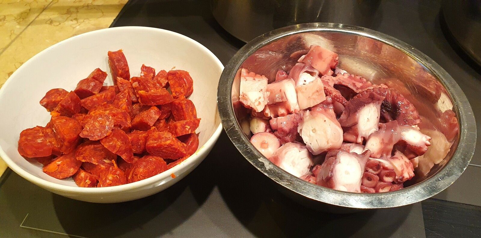 Risotto au poulpe et chorizo