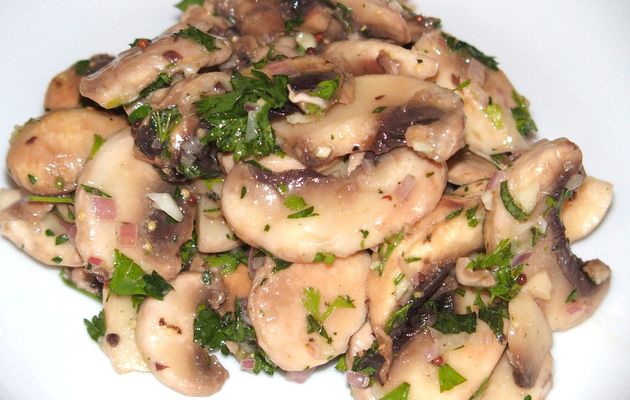Salade de champignons de Paris