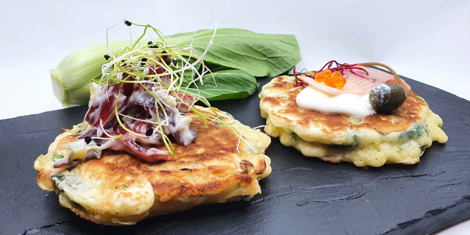Pancakes de pak choï