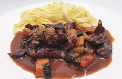 Tagliatelles au civet de cerf