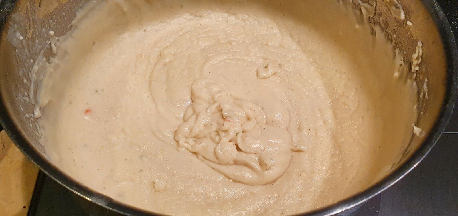 Grits crémeux aux crevettes