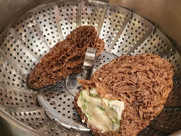 Morilles farcies en makis