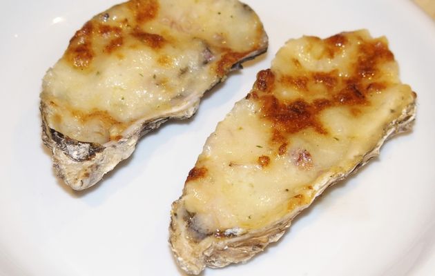 Huîtres gratinées