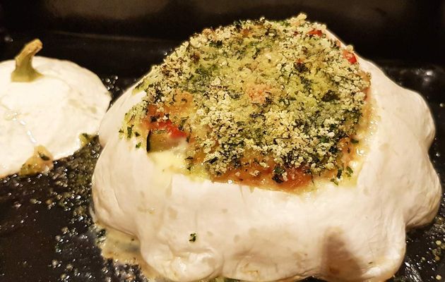 Pâtissons farcis aux légumes et roquefort