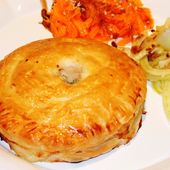 Feuilletés au saumon, crevettes et poireau - Les recettes de Virginie