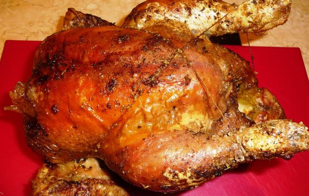 Poulet rôti au four si croustillant