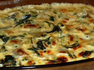 Côtes de bettes en gratin