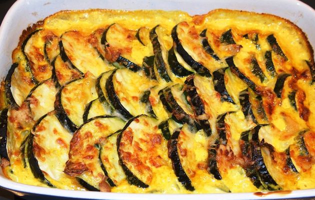 Gratin de courgettes à la mode du chef
