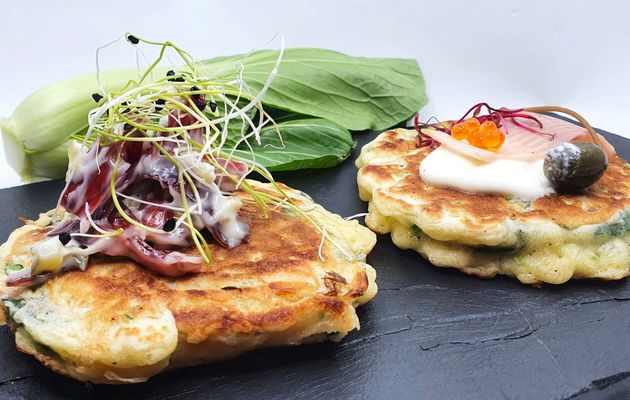 Pancakes de pak choï