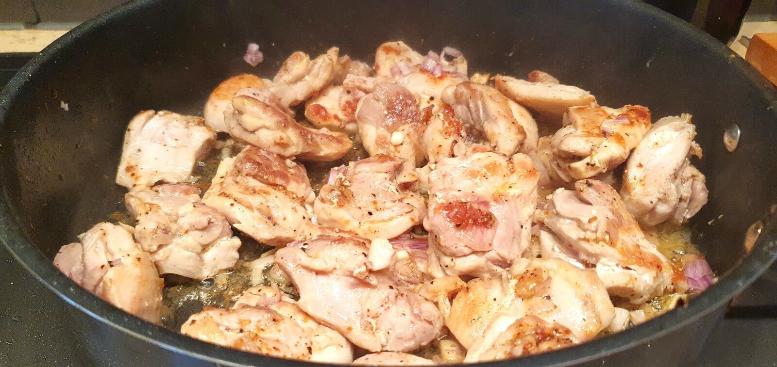 Poulet à la crème et au citron