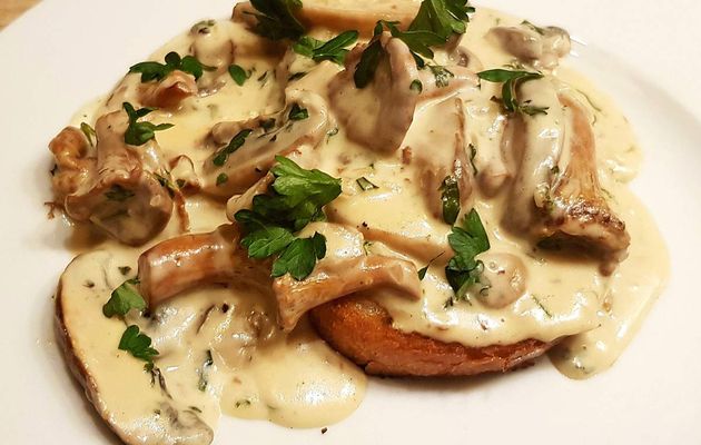Croûte aux champignons