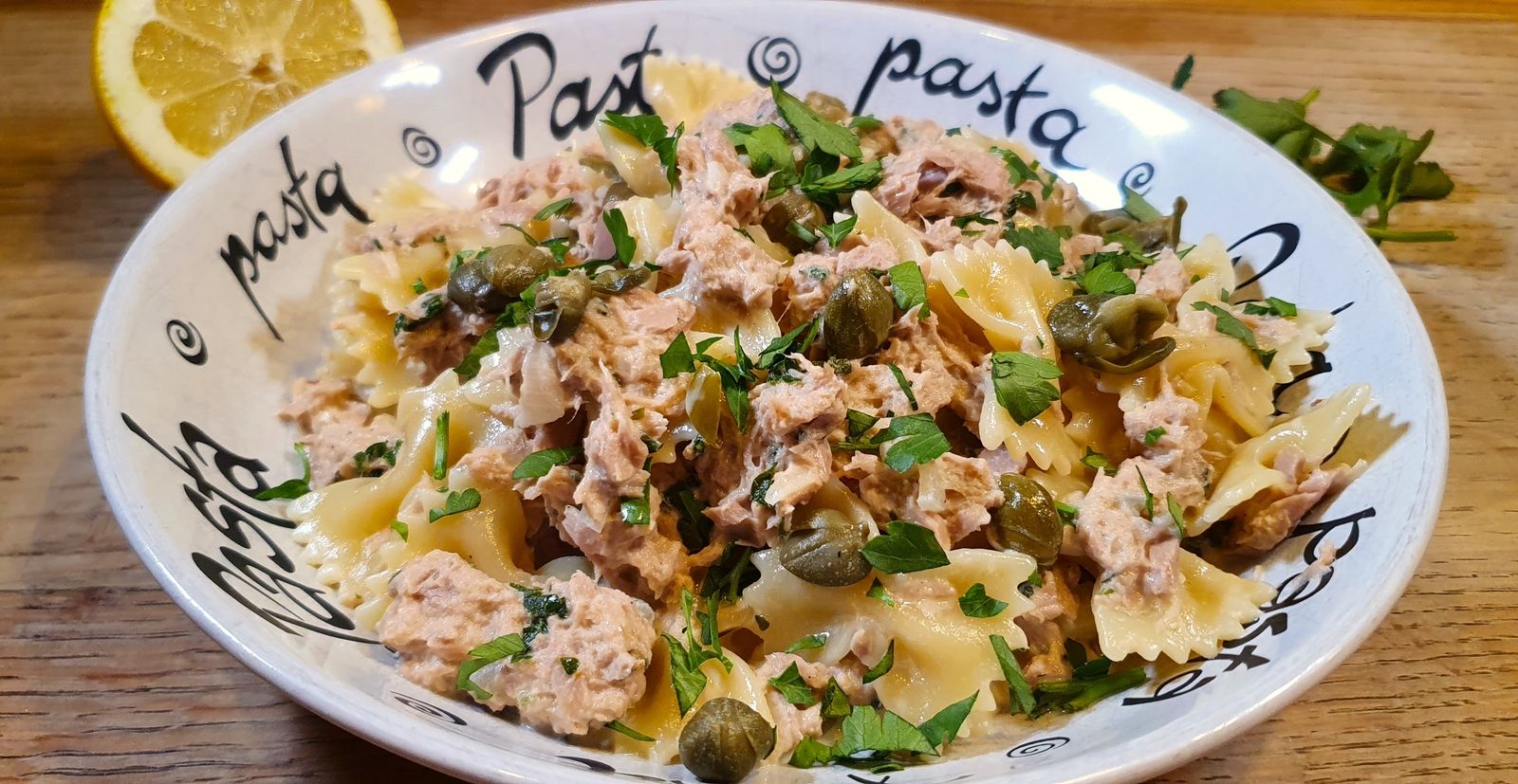 Pâtes au thon et aux câpres