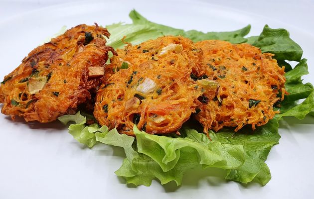 Galettes de carottes frites