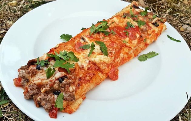 Enchiladas au boeuf et sauce rouge