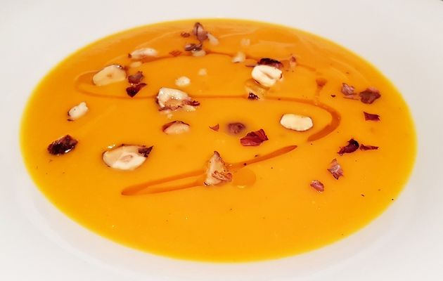 Velouté de patate douce et potimarron