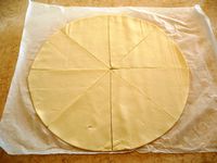 Croissants au jambon