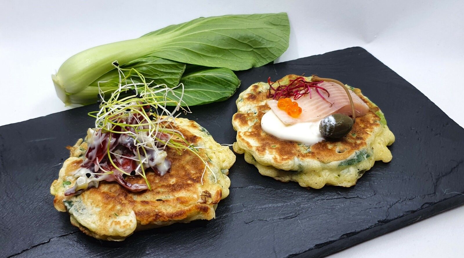 Pancakes de pak choï
