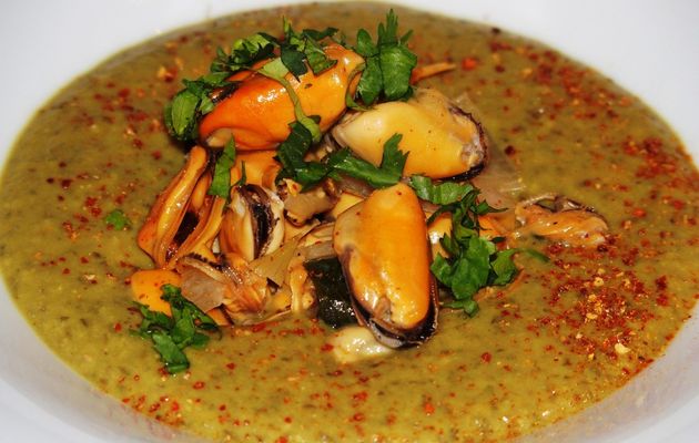 Velouté de lentilles aux moules
