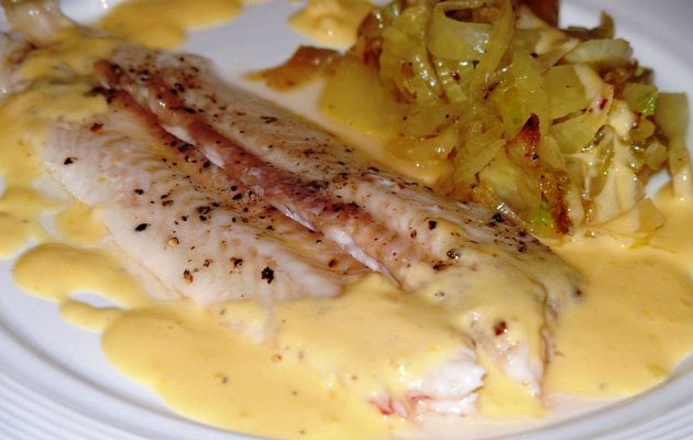 Sole parfumée au fenouil, sauce à la mandarine