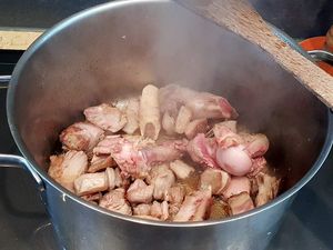 Gigot d'agneau cuit en basse température